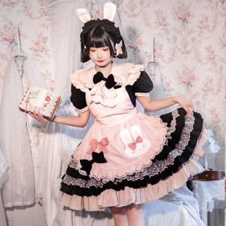 Rabbit Ear Lolita Style Dress OP Outfit by Ocelot (OT20)